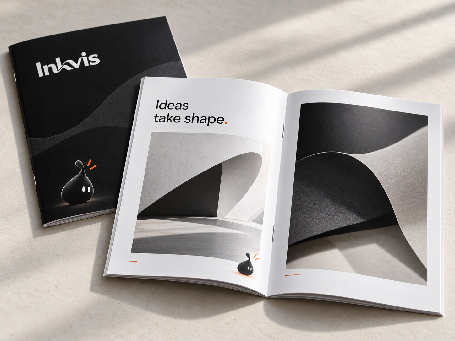 Concept sample of a professionally printed booklet